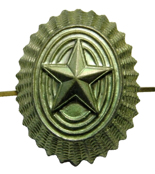 Russian Army Officer Field Uniform Subdued Olive Star Hat Cap Badge 3x4cm New
