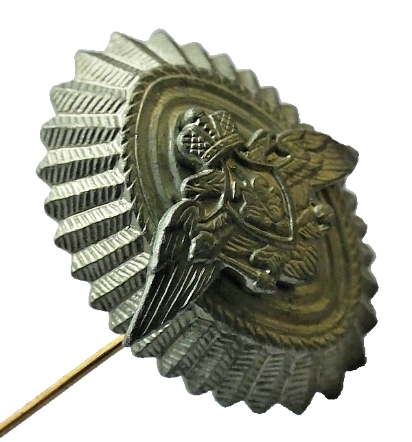Russian Border Guard FSB Service Officer Hat Cap Badge Eagle St George Subdued
