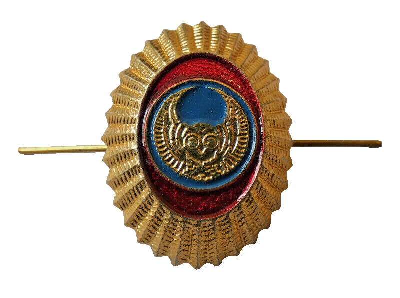 Russian Rosgvardiya Security Owl Hat Cap Pilotka Badge Pin Metal Enamel 35x28mm