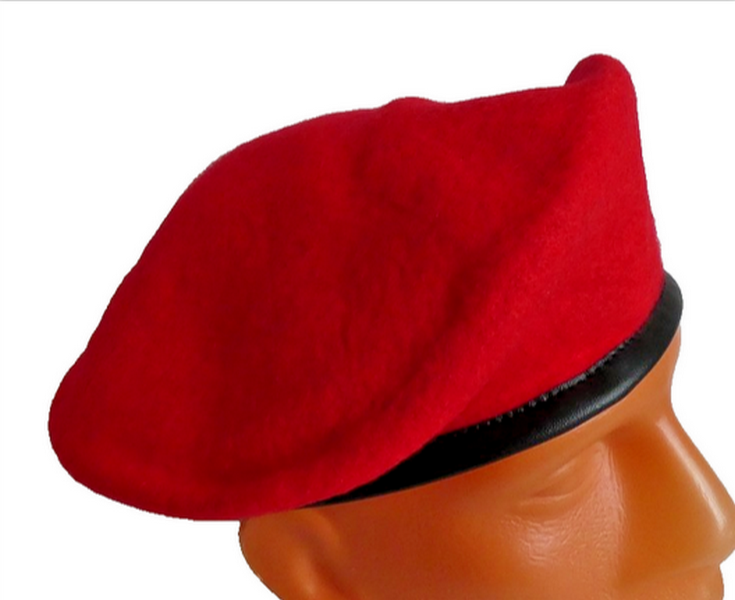 Wool Military Army Style Red Beret Cap Hat SAS Embroidered Badge New Top Quality