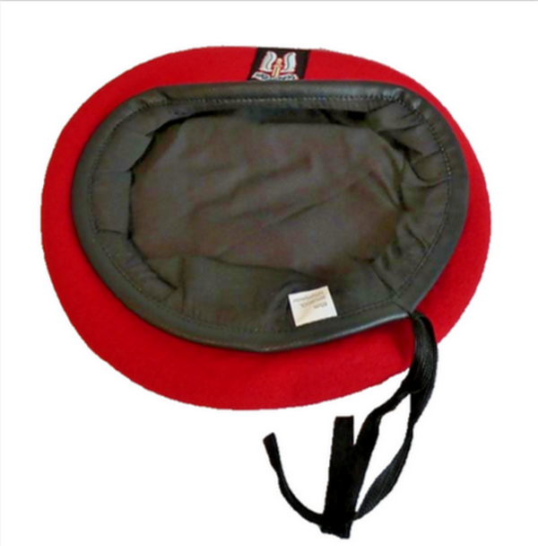 Wool Military Army Style Red Beret Cap Hat SAS Embroidered Badge New Top Quality