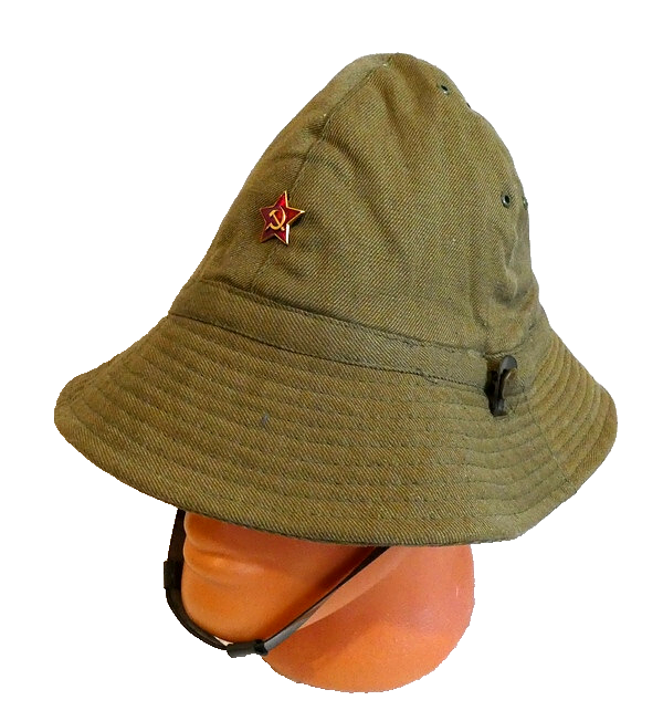 Soviet Russian Army Afghanistan War Panama Hat (58cm M) Metal Red Star Badge