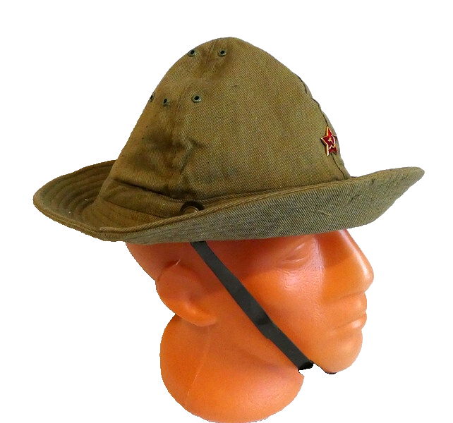 Soviet Russian Army Afghanistan War Panama Hat (58cm M) Metal Red Star Badge