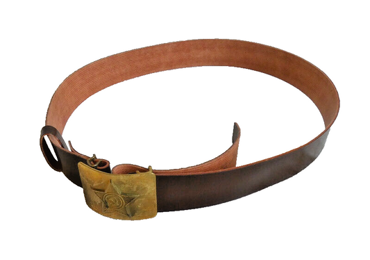 Soviet Russian Army Belt Leatherette Brass Buckle USSR Original