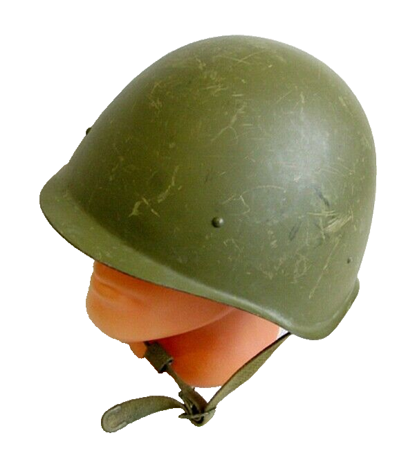 Soviet Russian Army Steel Helmet WW2 Model SSH-40 Size 2 1960 Red October