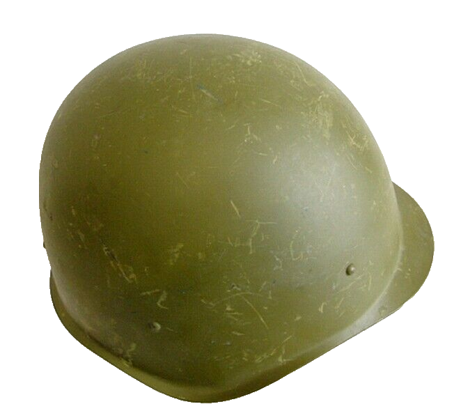 Soviet Russian Army Steel Helmet WW2 Model SSH-40 Size 2 Red October 1957