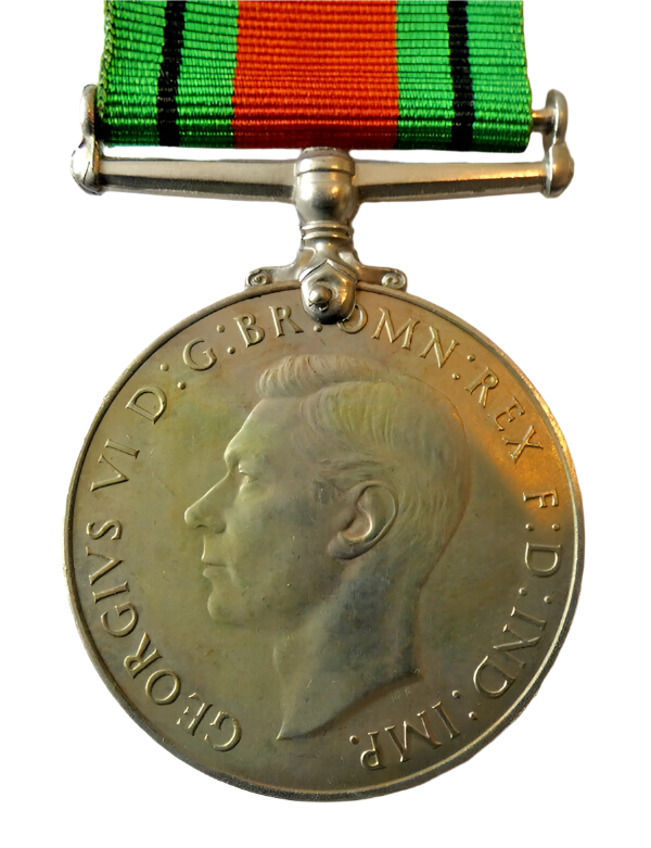 THE DEFENCE WW2 British Medal Genuine With Ribbon Full Size #2