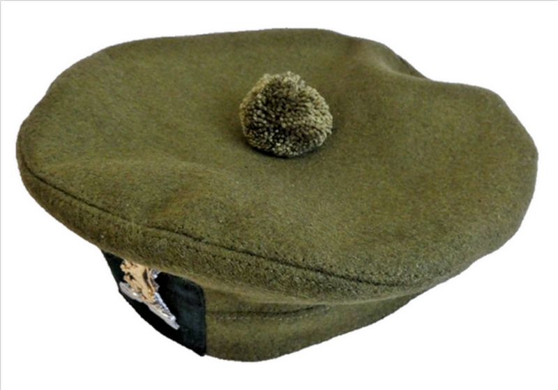 Scottish Tam O Shanter Tailored Hat Cap Bonnet Metal Badge RRS British Army 60 L-XL