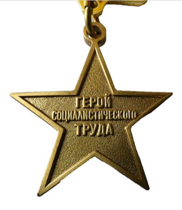USSR Soviet Hero of Socialist Labour Gold Star medal order