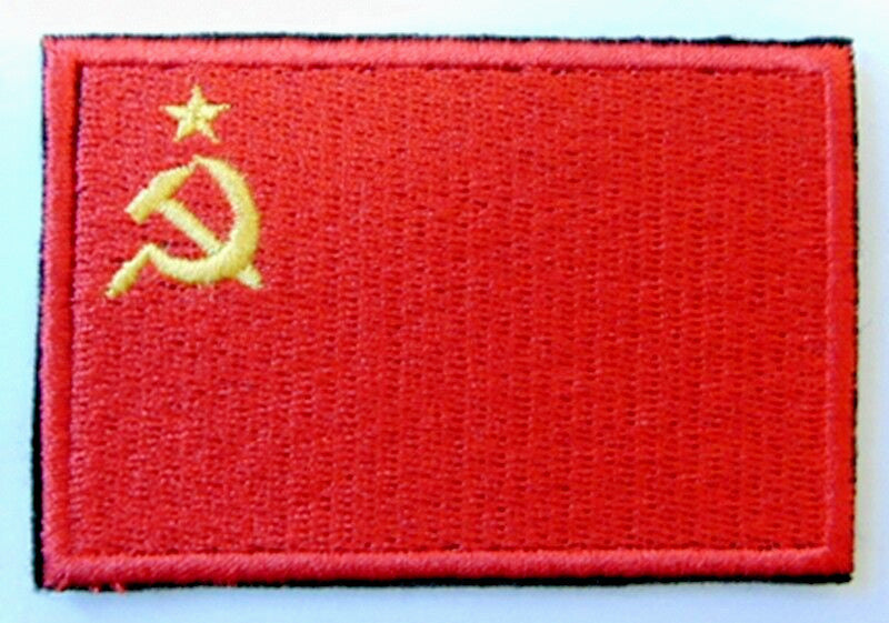 USSR Flag Soviet Union CCCP Embroidered Patch High Quality 7.5 x 5 cm (3 x 2 in)
