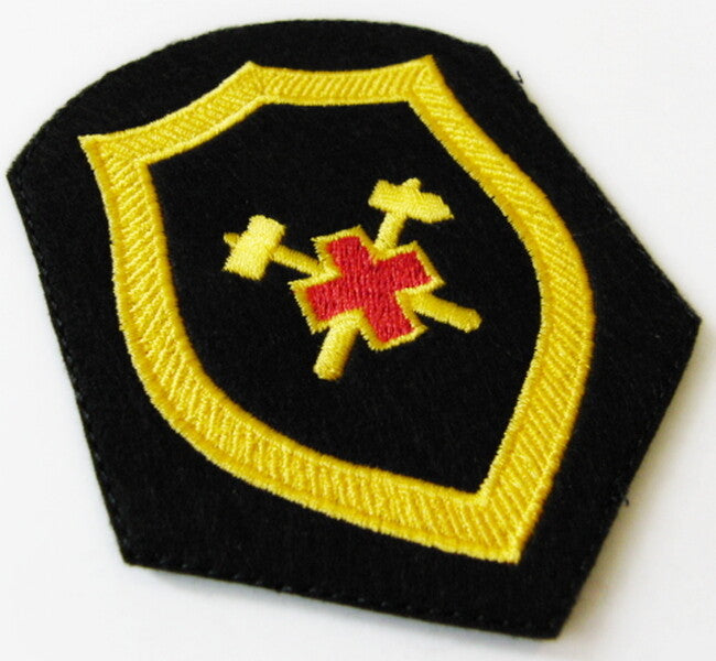 USSR Military Miners' Rescue Service VGSCh Sleeve Patch Embroidered Hook & Loop