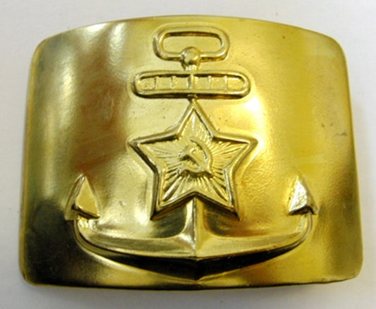 USSR Soviet Russian Army Navy Military Uniform Belt Buckle Brass Steel Original