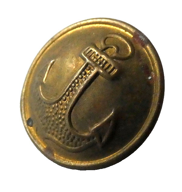 USSR Soviet Russian Navy Brass Button 21mm Mosshtamp 55 Real Military Unused