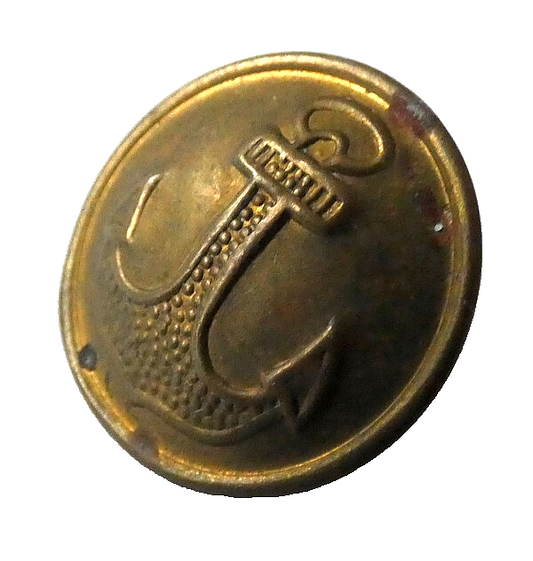 USSR Soviet Russian Navy Brass Button 21mm Mosshtamp 55 Real Military Unused