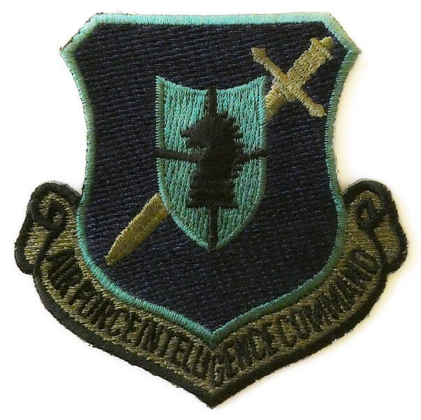 US Air Force Intelligence Command Patch Subdued Heat Seal 7.5 x 7.5 cm Unused