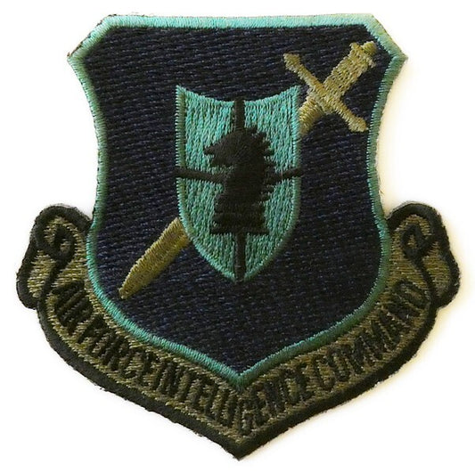 US Air Force Intelligence Command Patch Subdued Heat Seal 7.5 x 7.5 cm Unused