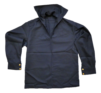 Original Russian Navy Sailor Uniform Dark Blue FLANKA Shirt + Guys + Shoulder Boards Set