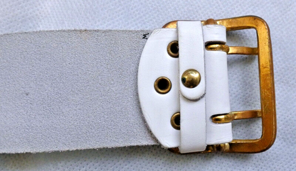 Original Russian Army Navy Officers White Leather Belt Brass Buckle AO BTK Grupp