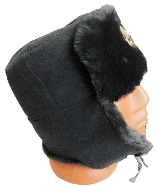 Russian Army Hat Ushanka Wool Felt Faux Fur Headwear New Original