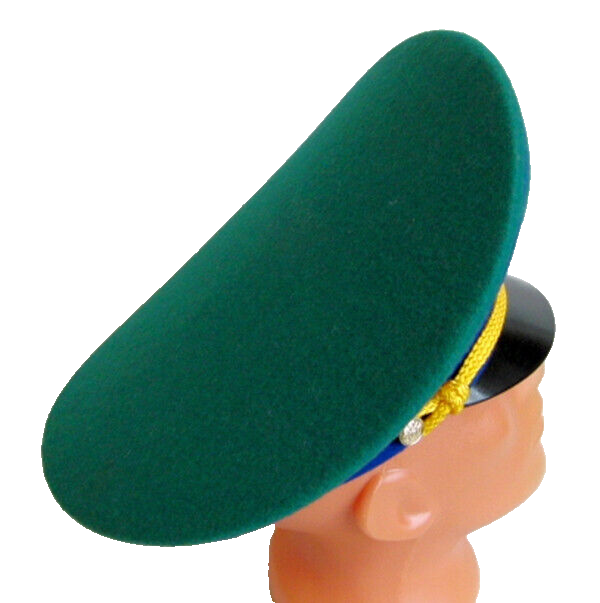 Original Russian FSB Border Guard Officer Visor Hat Peaked Cap Badge 59cm L New