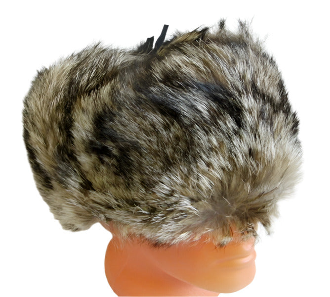 Genuine Russian Wolf Real Fur Ushanka Hat