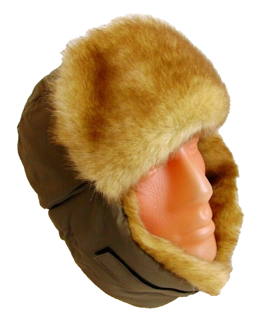 Genuine Russian Faux Marten Fur Winter Ushanka Hat