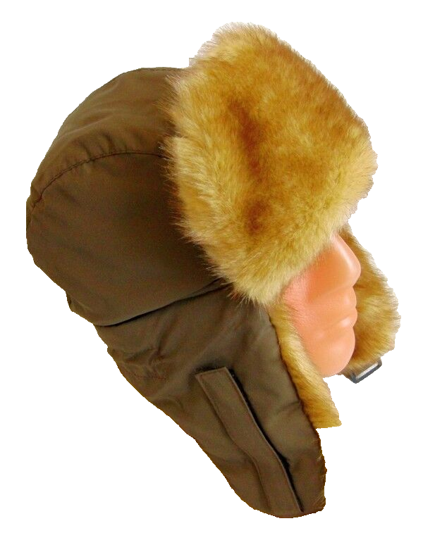 Genuine Russian Faux Marten Fur Winter Ushanka Hat