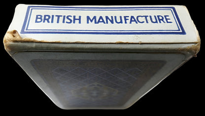 Antique British DELUXE Quality Playing Cards Gold Edger Fabric Finish Sealed