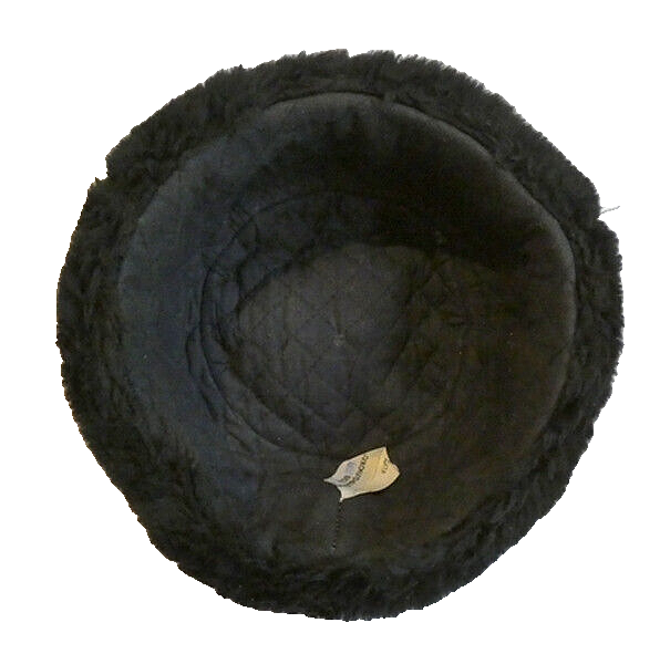 Original Ukrainian Army Navy Fur Ushanka Hat Metal Badge 56cm Small 2010 Issue