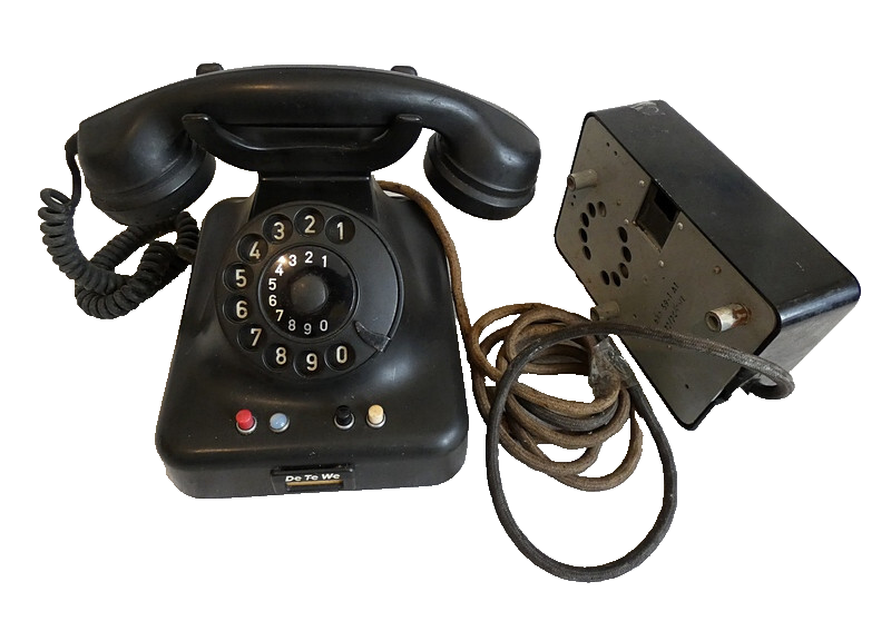 DeTeWe Deutsche Telephonwerk Rotary Dial Bakelite Telephone Vintage Original