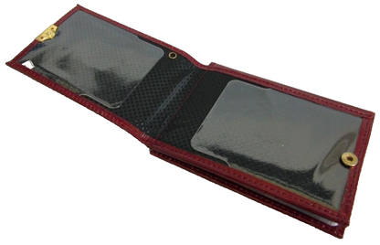 Russian FSB KGB Real Leather ID and Documents Holder, Original with Metal Badge