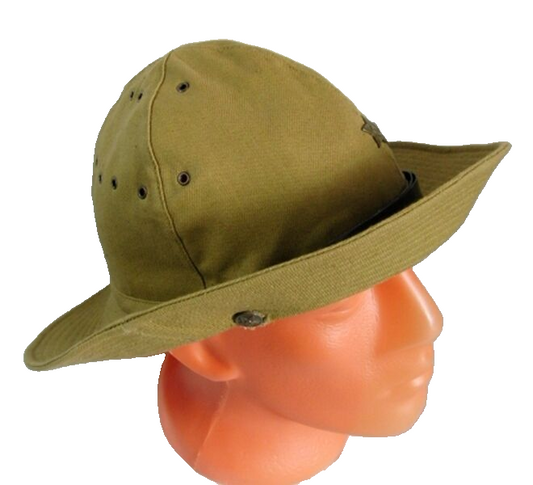 Soviet Army Afghanistan War Uniform Panama Hat with original Green Star steel badge