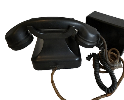 DeTeWe Deutsche Telephonwerk Rotary Dial Bakelite Telephone Vintage Original