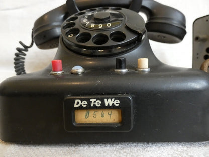 DeTeWe Deutsche Telephonwerk Rotary Dial Bakelite Telephone Vintage Original