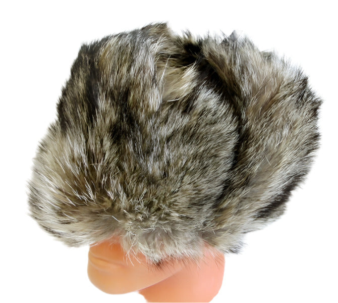 Genuine Russian Wolf Real Fur Ushanka Hat