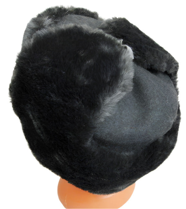 Russian Army Hat Ushanka Wool Felt Faux Fur Headwear New Original