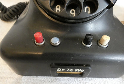 DeTeWe Deutsche Telephonwerk Rotary Dial Bakelite Telephone Vintage Original