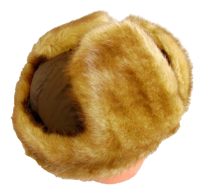 Genuine Russian Faux Marten Fur Winter Ushanka Hat