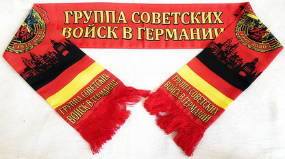 75 Years of Group of Soviet Troops in Germany Silky Double Sided Scarf 155cm New