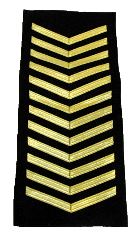 British Royal Navy RN Gold Chevrons Good Conduct Stripes