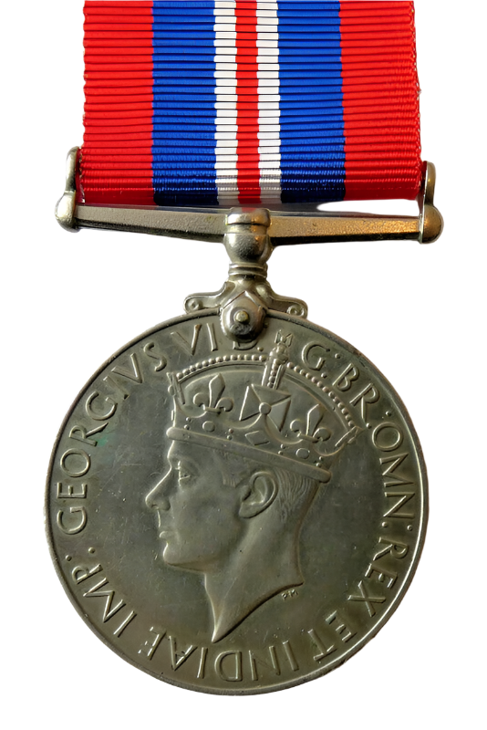 British WW2 1939-1945 WAR Medal With Ribbon Genuine Full Size #1