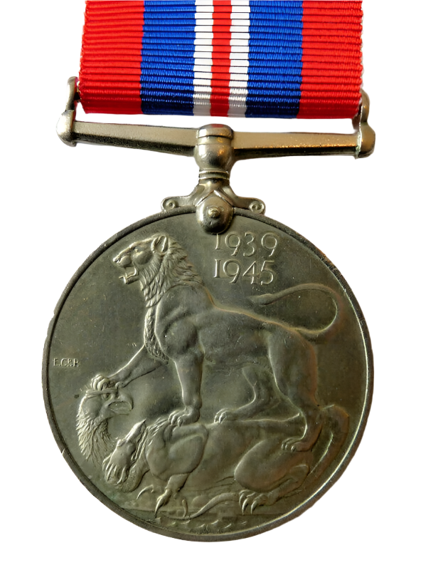 British WW2 1939-1945 WAR Medal With Ribbon Genuine Full Size #1