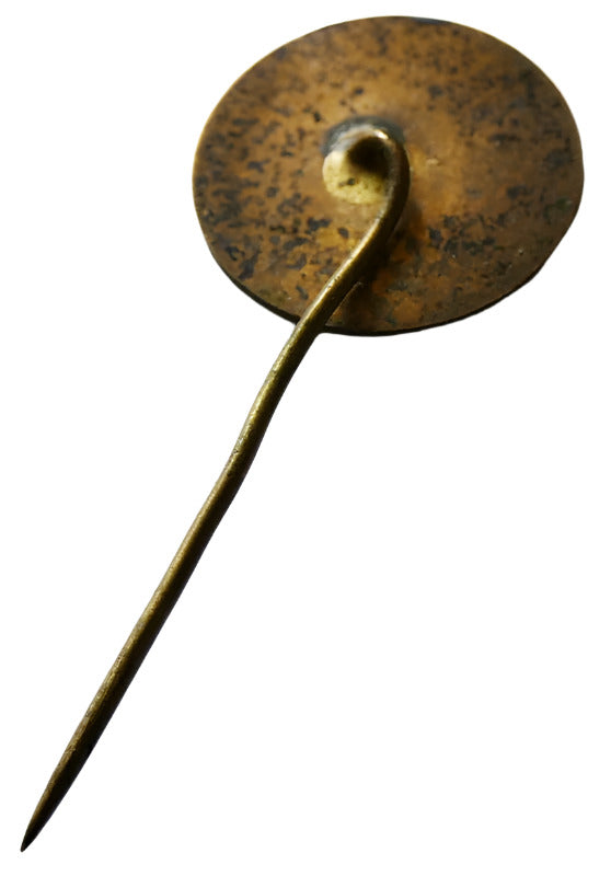 Czech Vintage Badge čto 1970 Champion Prebornik Vichodoczeskego Kraje Brass 2 cm