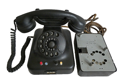 DeTeWe Deutsche Telephonwerk Rotary Dial Bakelite Telephone Vintage Original