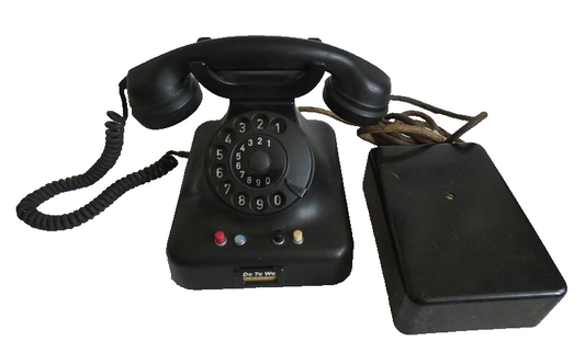 DeTeWe Deutsche Telephonwerk Rotary Dial Bakelite Telephone Vintage Original