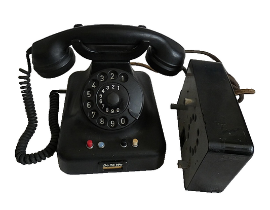 DeTeWe Deutsche Telephonwerk Rotary Dial Bakelite Telephone Vintage Original