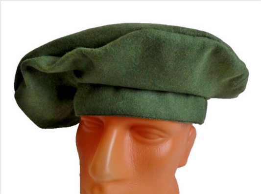 Men's Green Wool Scot Bonnet Scottish Trad. Highlander Tam Hat Kilt Beret 60 XL