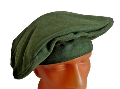 Men's Green Wool Scot Bonnet Scottish Trad. Highlander Tam Hat Kilt Beret 60 XL