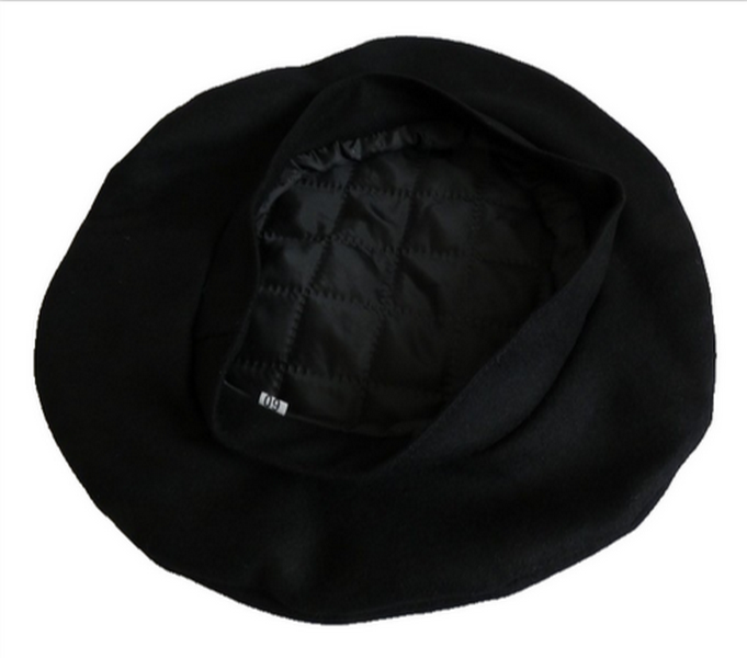 Men's Black Wool Scot Bonnet Scottish Traditional Highlander Tam Hat Kilt Beret