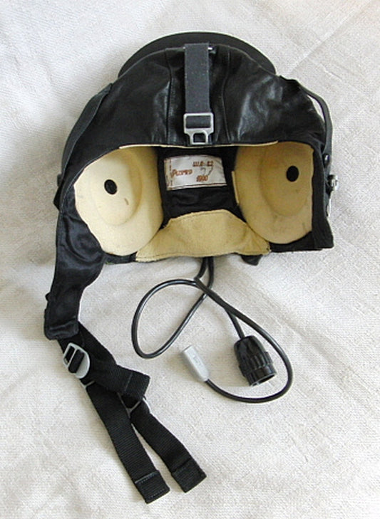 MiG Pilot Leather Summer Helmet Hat USSR Original 1990 57cm M Soviet Russian